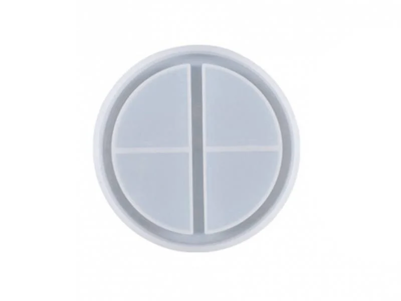 Moule en silicone - Coupelle ronde 2 compartiments - 11,4 cm de diamètre
