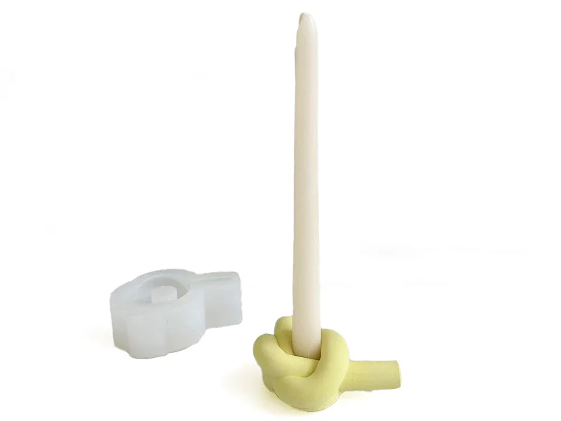Moule silicone - Support bougie - Nœud
