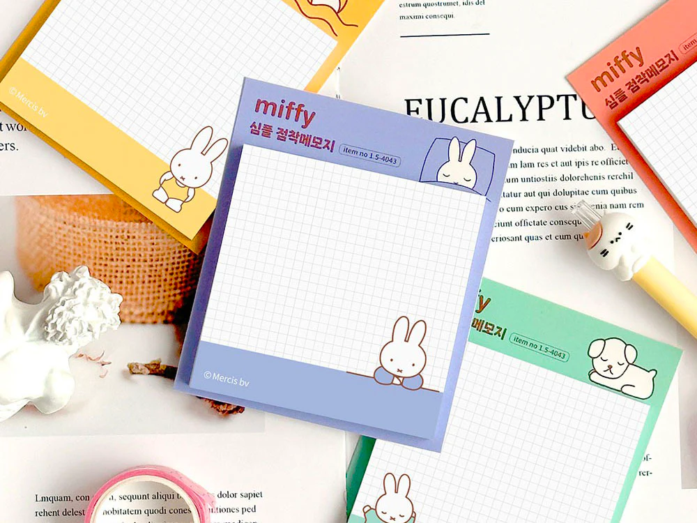 Notes adhésives Miffy bleu - Image 2