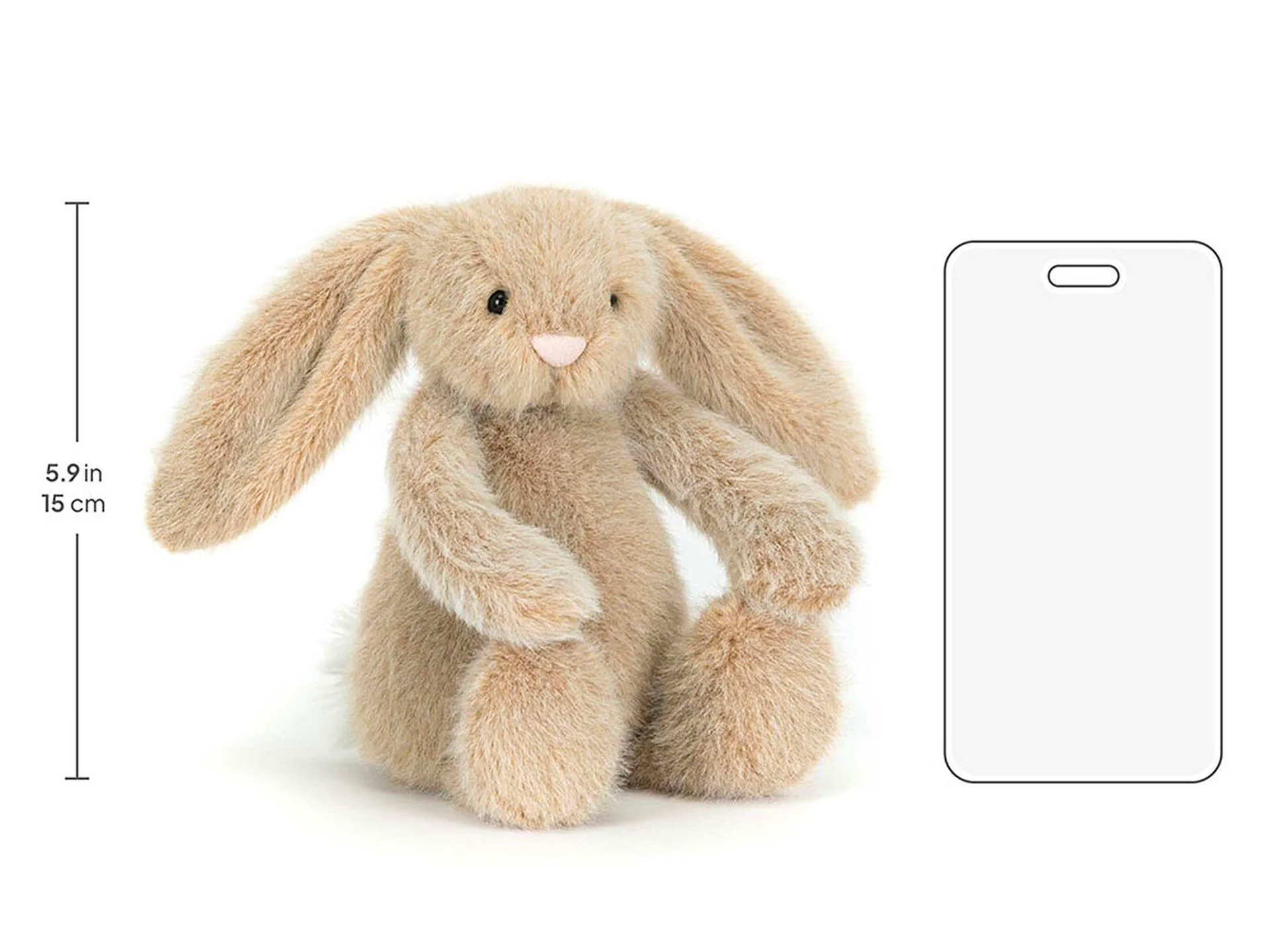 Peluche petit Lapin Flufflet couleur Avoine - Jellycat - Image 4
