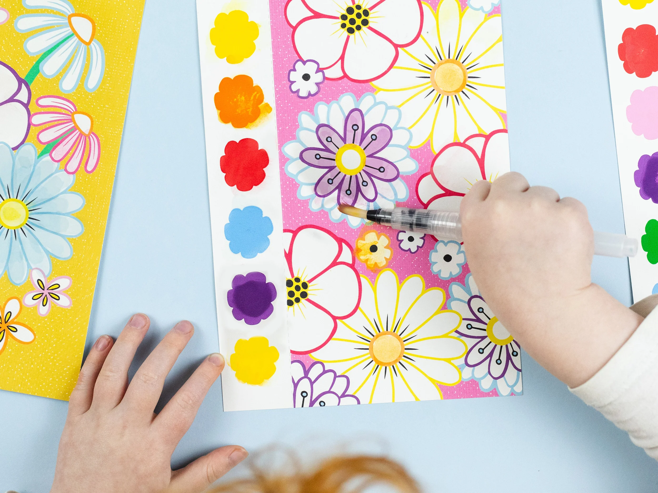 Paint A Picture Set - Kit d'aquarelle enfant - Butterflies & Flower - Image 4