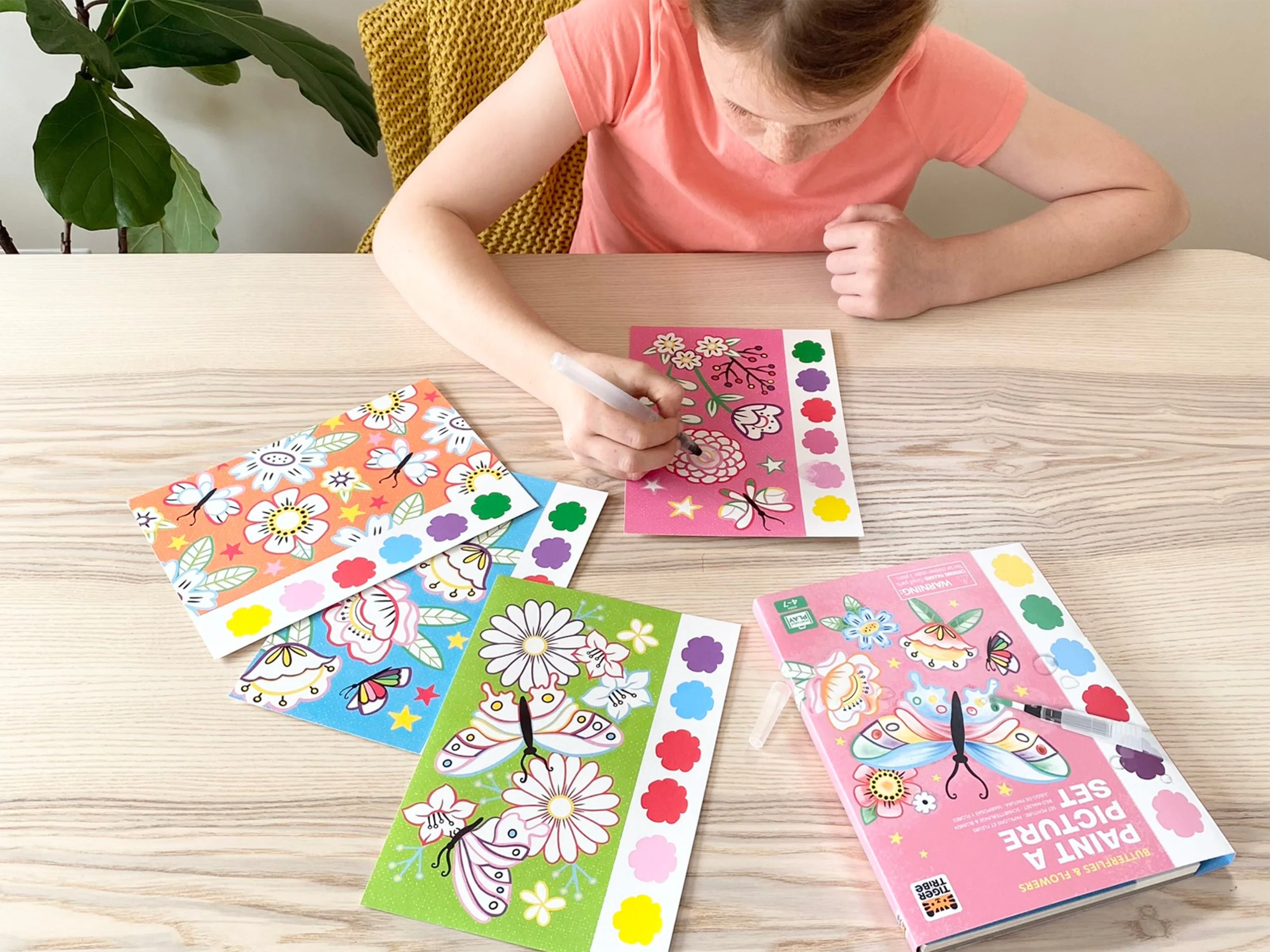 Paint A Picture Set - Kit d'aquarelle enfant - Butterflies & Flower - Image 7