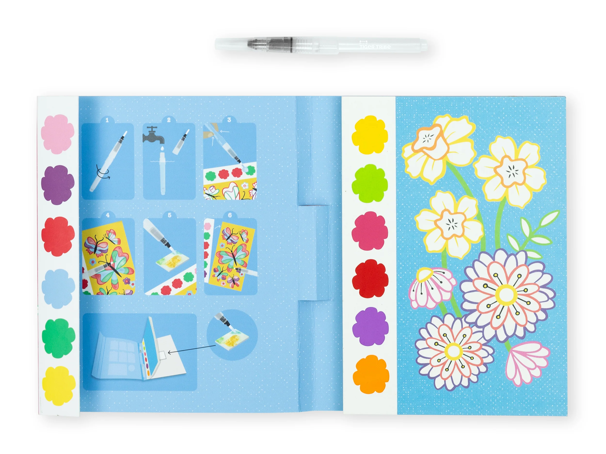 Paint A Picture Set - Kit d'aquarelle enfant - Butterflies & Flower - Image 9