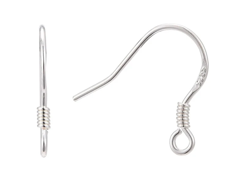Paire de boucles d'oreilles crochet - Argent 925 - Image 2