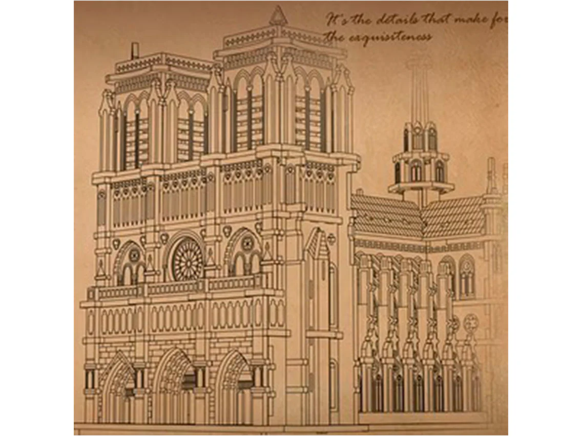 Maquette Paris Cathedral Miniature DIY - Robotime - Image 4