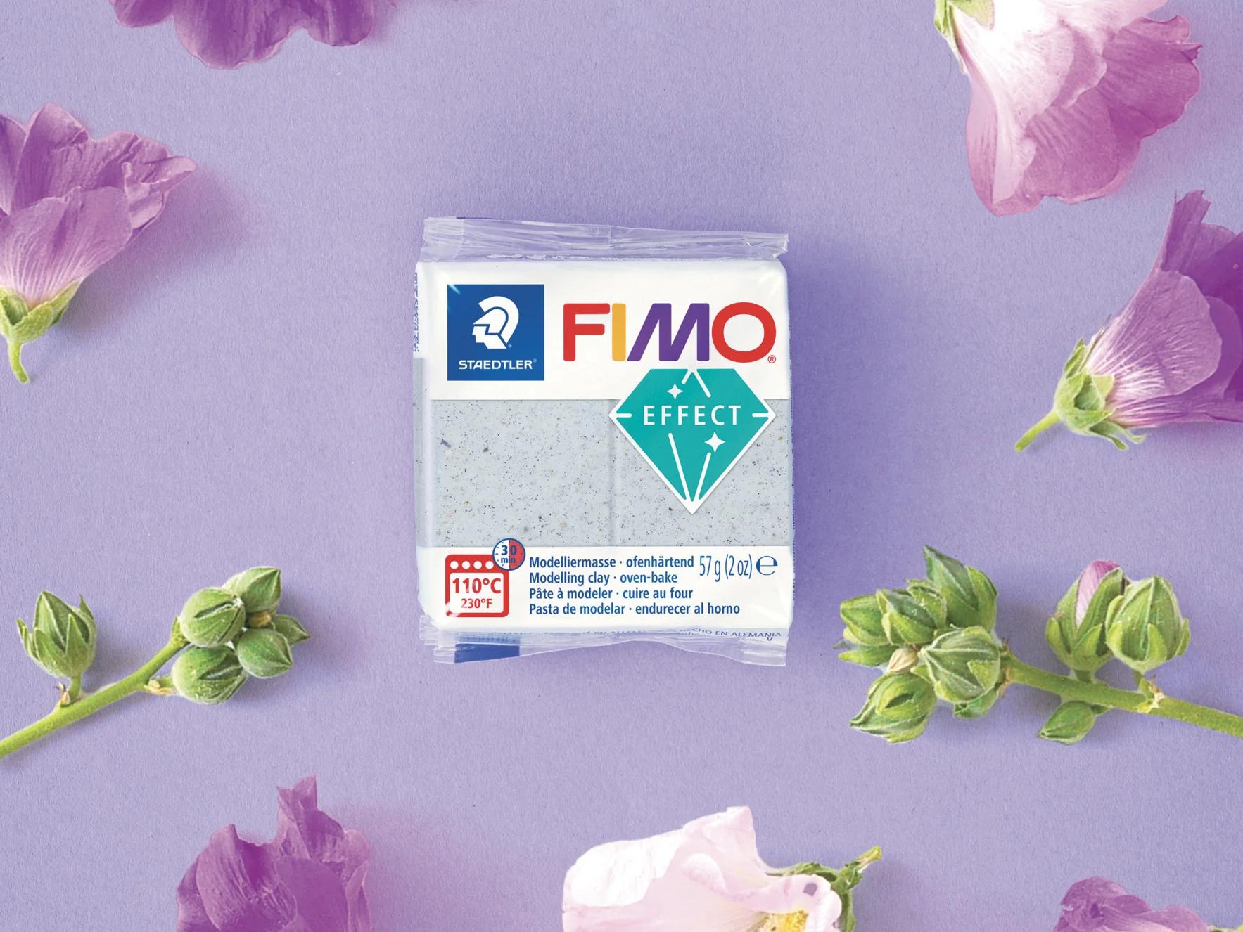 Pâte Fimo Effect Botanique mauve 57g - Image 4