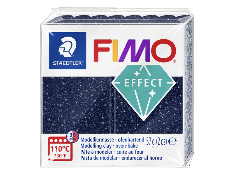 Pâte Fimo EFFECT galaxy Pailletée Bleu 352