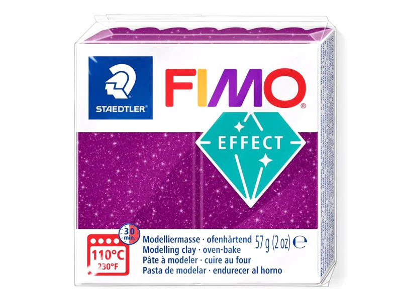 Pâte Fimo EFFECT galaxy Pailletée violet 602
