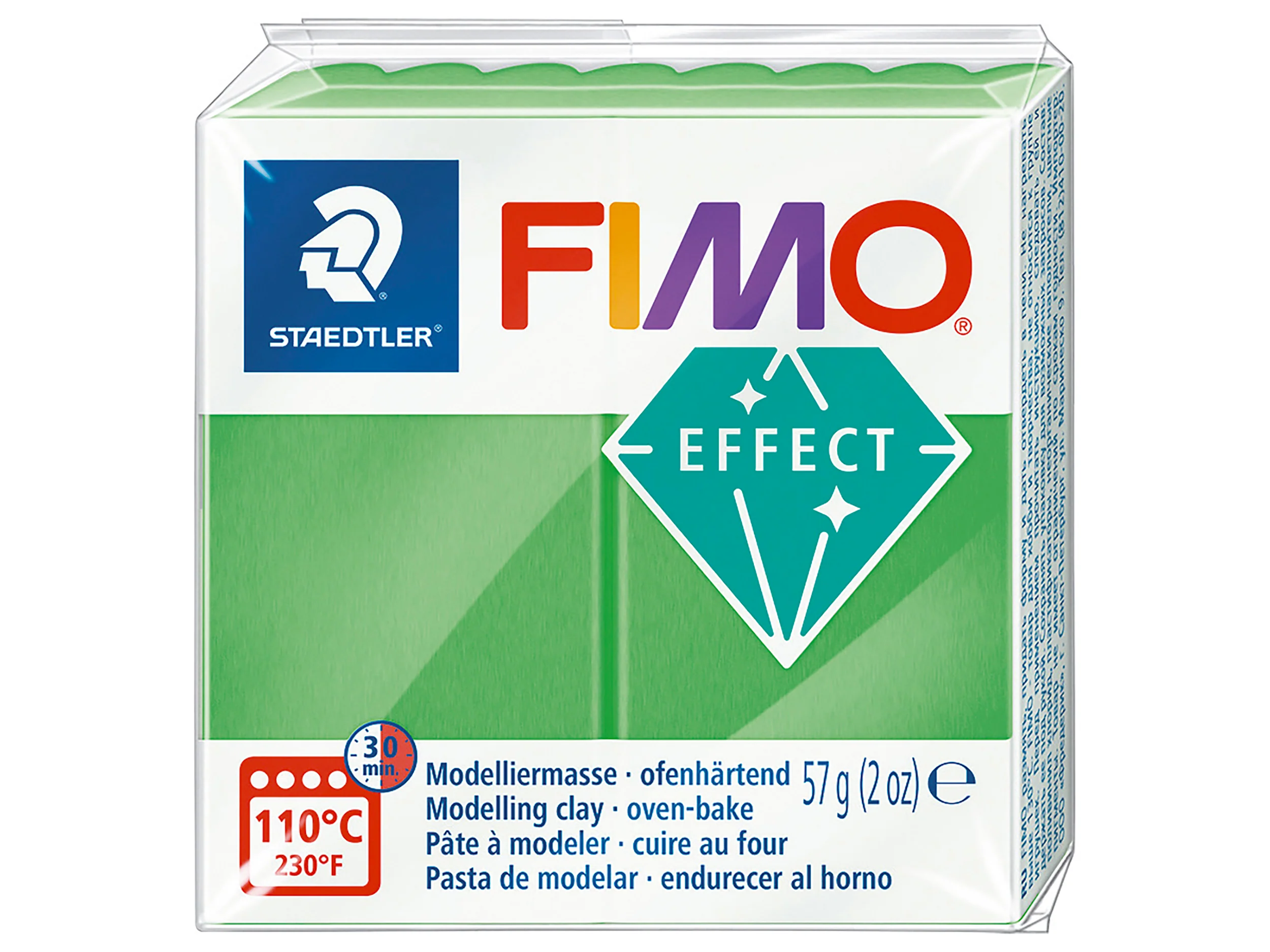 Pâte Fimo Effect Néon 57gr Vert 501