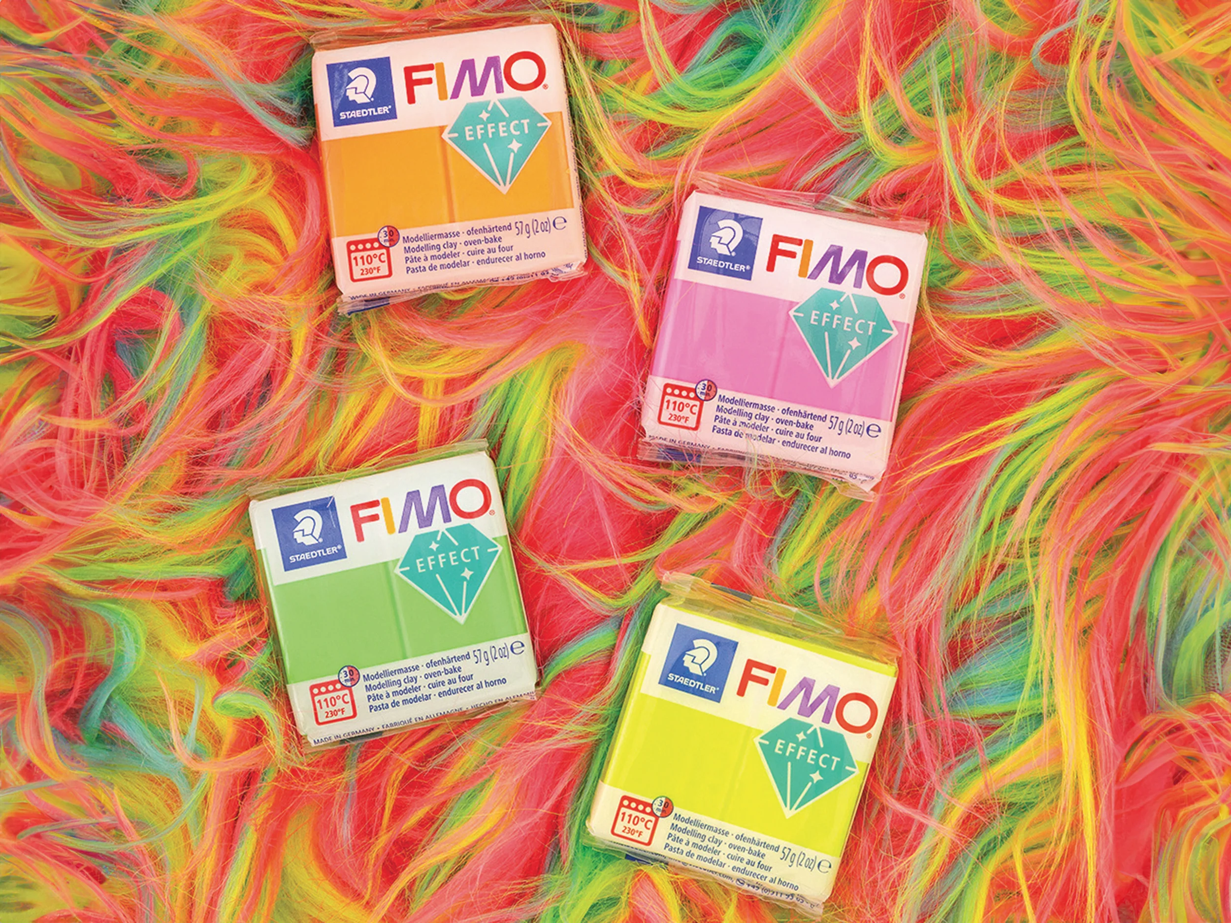 Pâte Fimo Effect Néon 57gr Vert 501 - Image 4