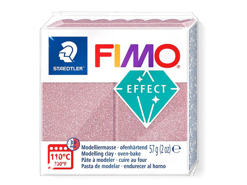 Pâte Fimo EFFECT Pailletée Or rose 212