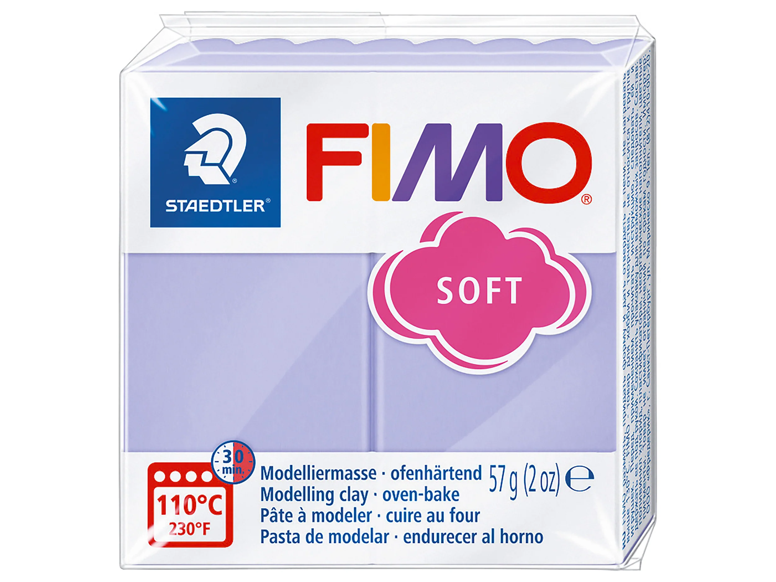 Pâte Fimo SOFT Lilas pastel 605
