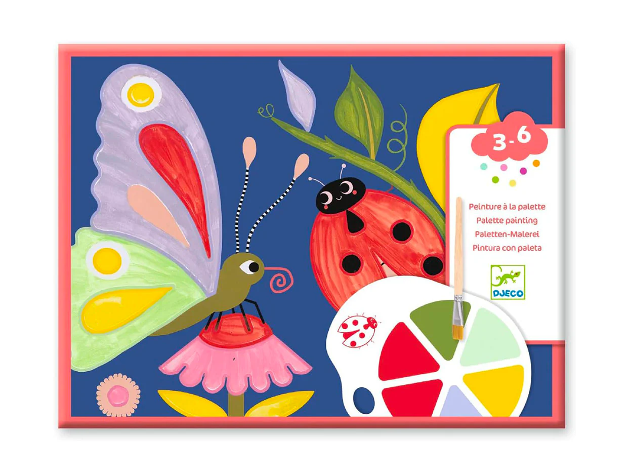 Coffret peinture à la palette - Les petites bêtes - Djeco