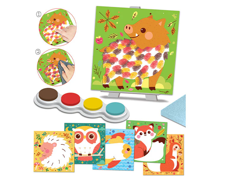 Peinture au doigt Animaux de la campagne - Créa Lign' - Image 3