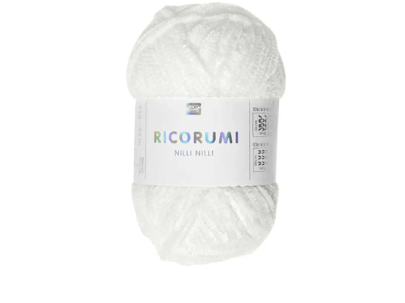 Pelote Nilli Nilli Ricorumi 25g - Blanc 001