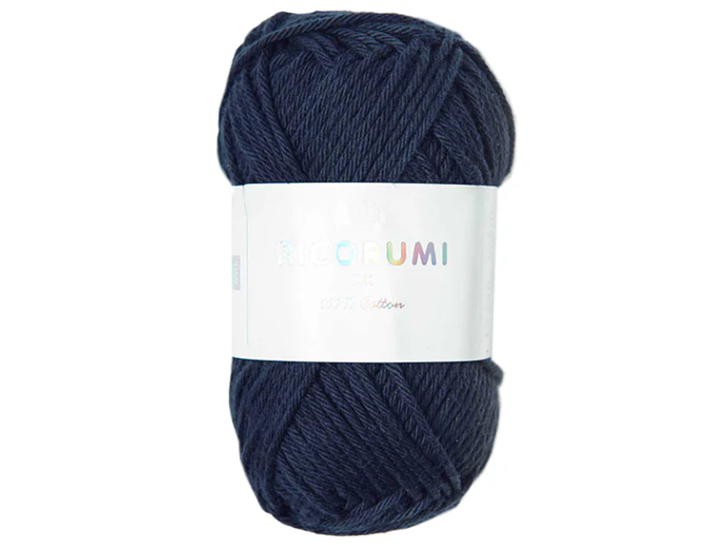Pelote Ricorumi coton DK - Bleu marine (36)