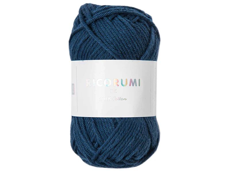 Pelote Ricorumi coton DK - Bleu nuit (35)