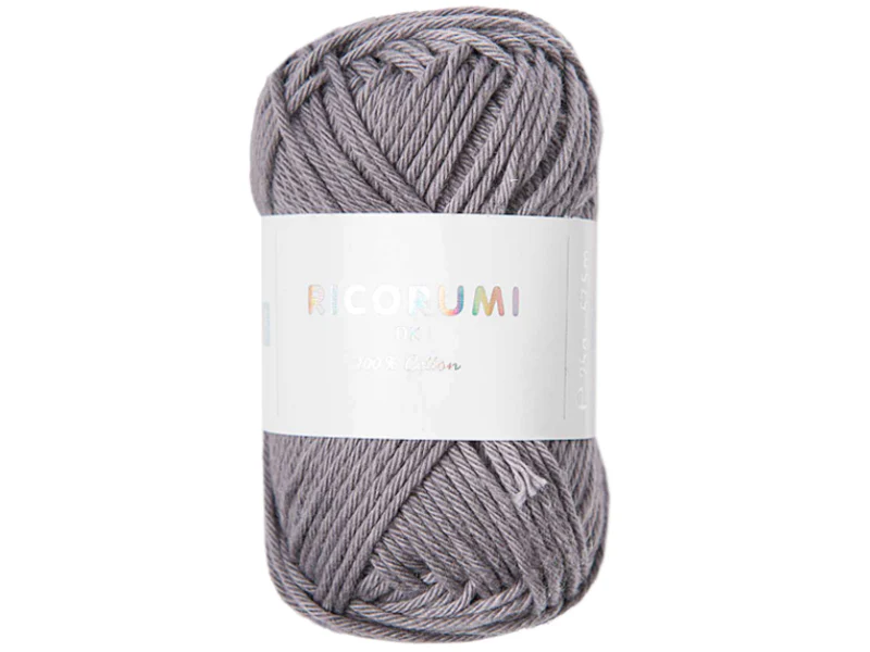 Pelote Ricorumi coton DK - Gris souris (59)