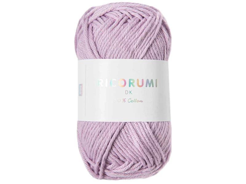 Pelote Ricorumi coton DK - Lilas clair (17)