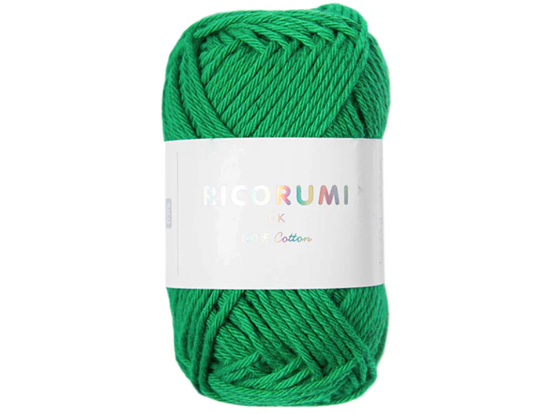 Pelote Ricorumi coton DK - Vert (49)
