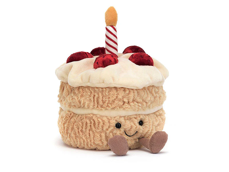 Peluche "Amuseable" Gâteau d'anniversaire - 16 cm - Jellycat