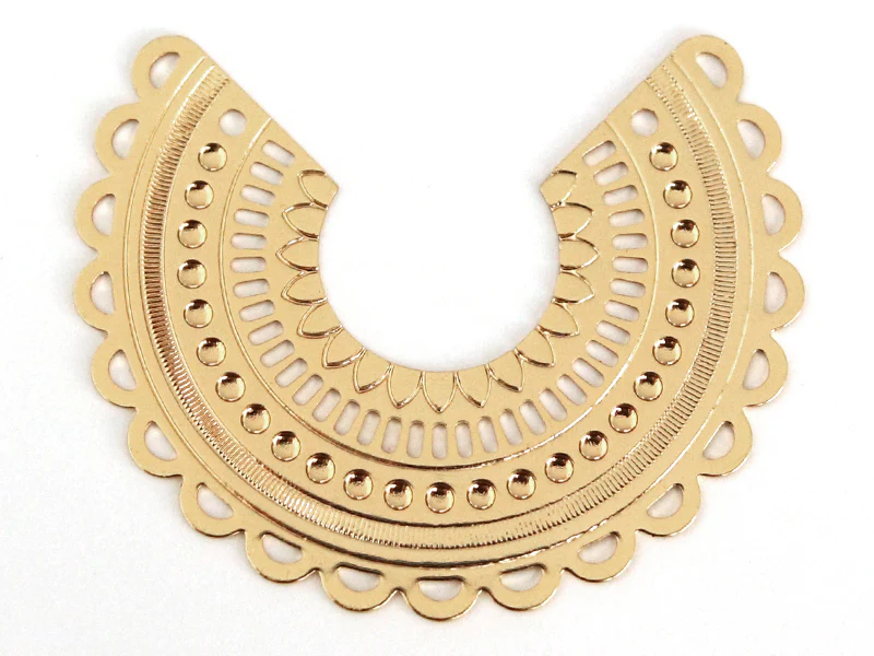 Pendentif INES - doré à l'or fin 24K