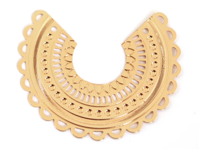 Pendentif INES - doré à l'or fin 24K - Image 3
