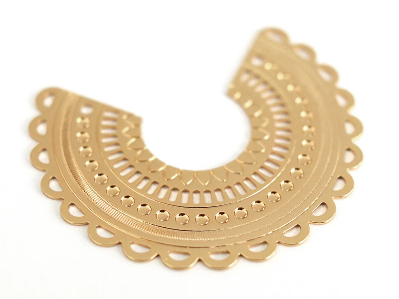 Pendentif INES - doré à l'or fin 24K - Image 4
