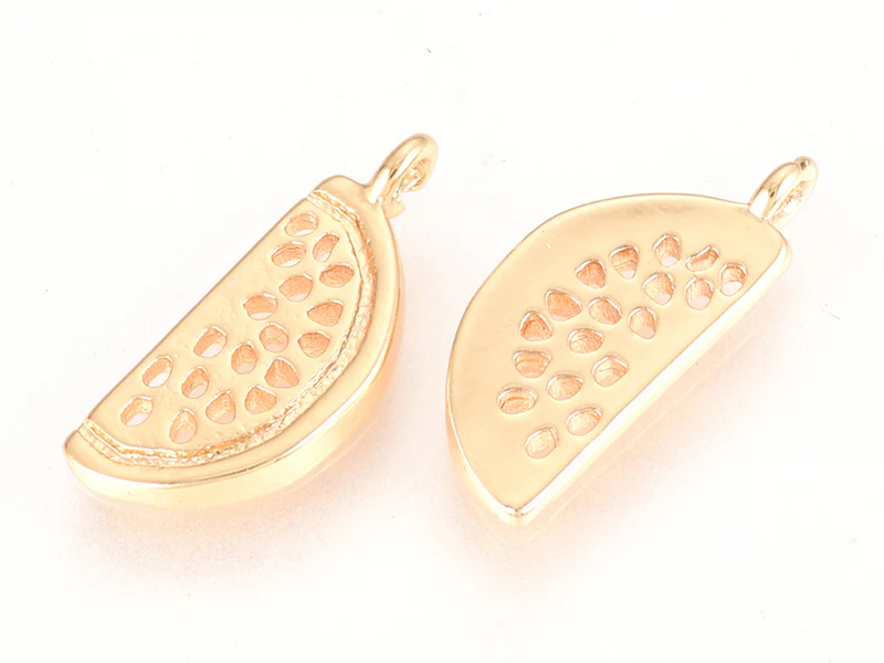 Pendentif pastèque  - doré à l'or fin - Image 5