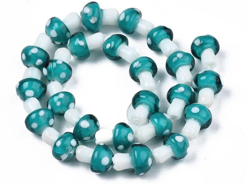 Perle champignon - Bleu et blanc - Image 2