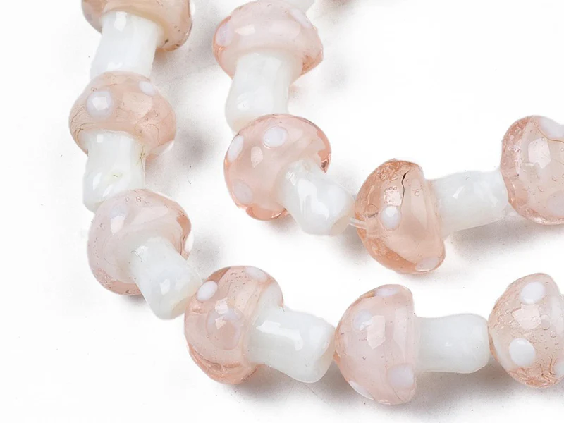 Perle champignon - Rose et blanc - Image 2
