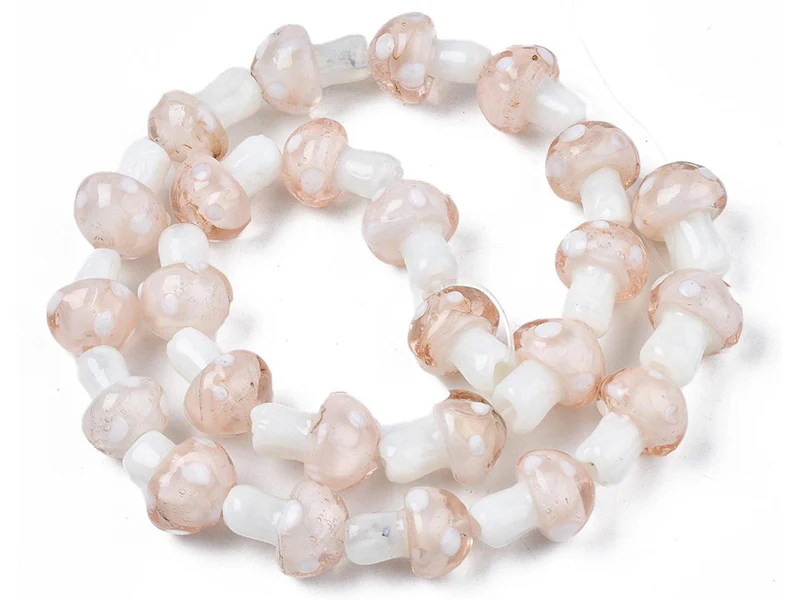 Perle champignon - Rose et blanc - Image 3