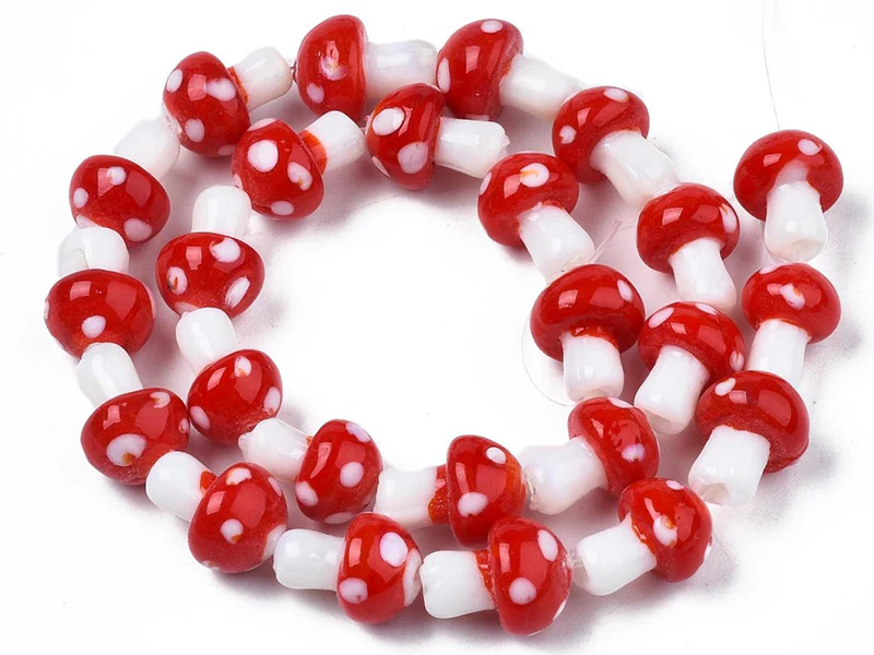 Perle champignon - Rouge et blanc - Image 2