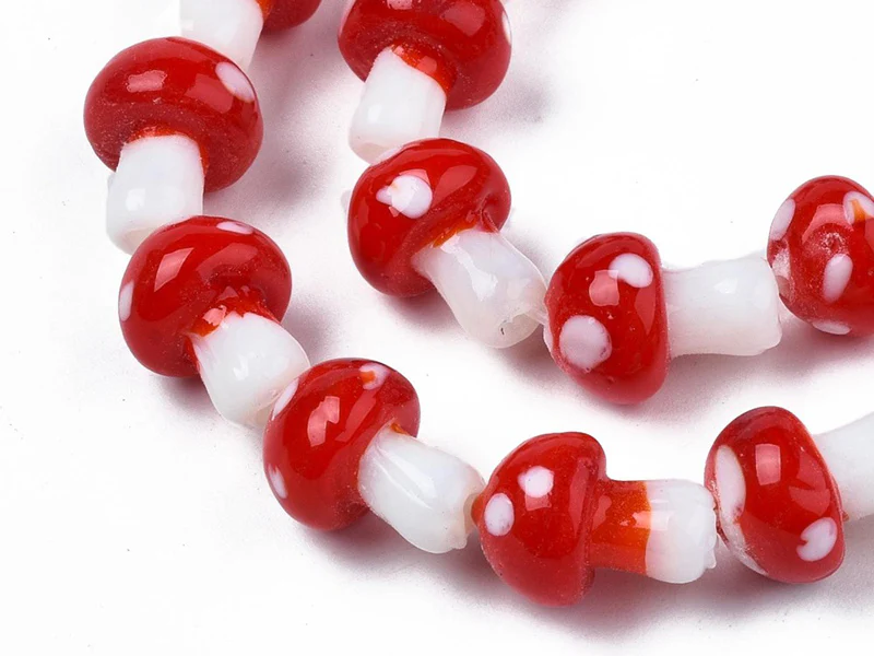 Perle champignon - Rouge et blanc - Image 3