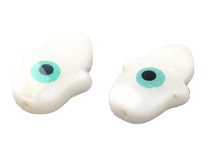 Perle Khamsa en nacre - 15 x 12 mm - Image 4