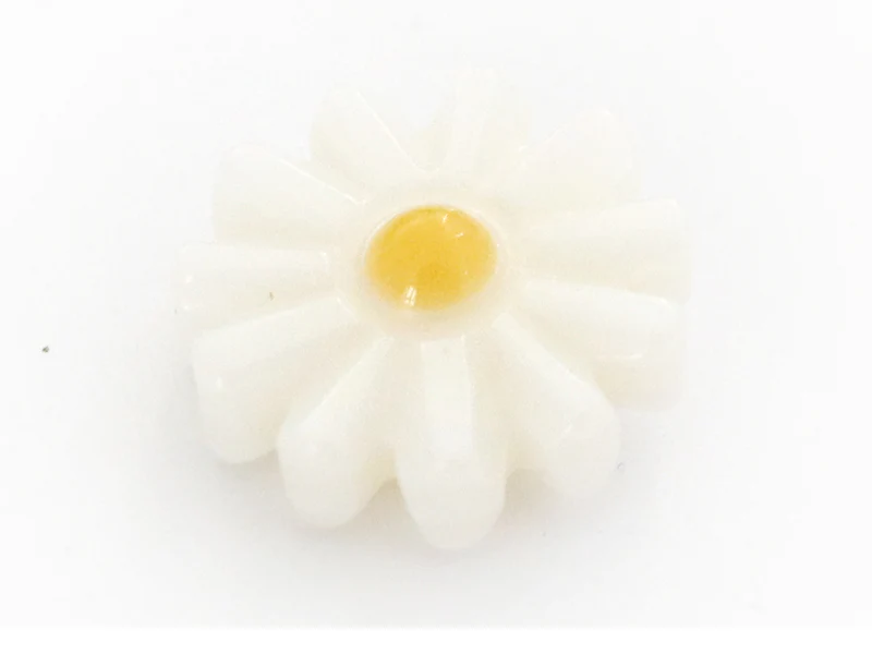 Perle paquerette en nacre véritable - 10 mm - Image 6