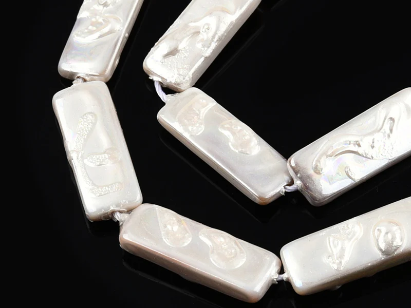 Perles de culture - Rectangle - 18 x 7 mm - Image 2
