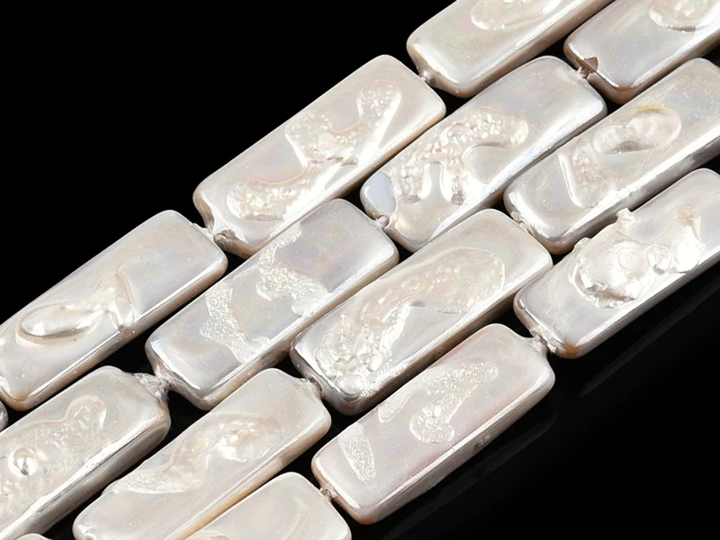 Perles de culture - Rectangle - 18 x 7 mm - Image 3