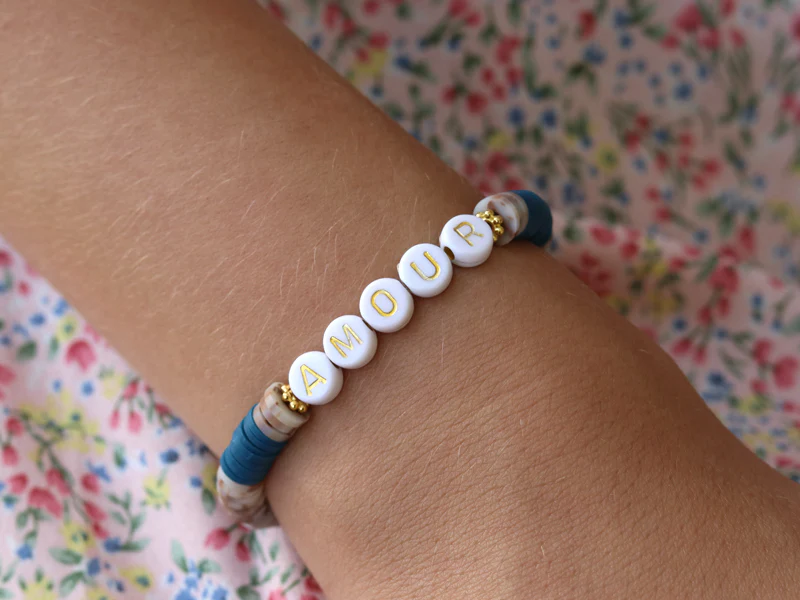 Perles lettres "Amour" pour bracelet à personnaliser - Image 3