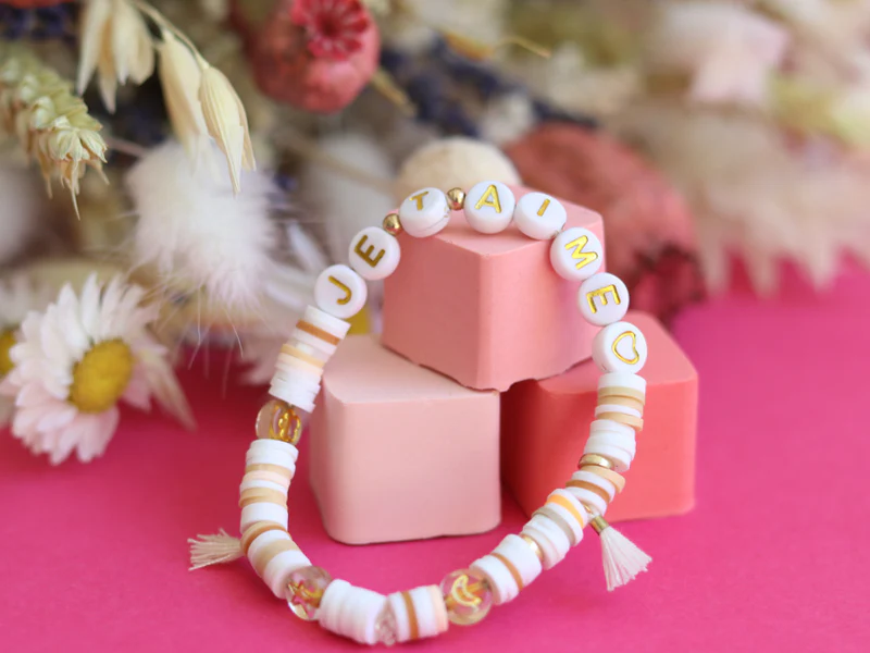 Perles lettres "Je t'aime" pour bracelet Ă personnaliser - Image 3