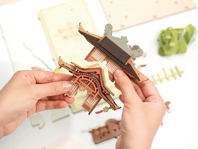 Book Nook - Pièce miniature - Fleurs de Sakura Falling - Image 9
