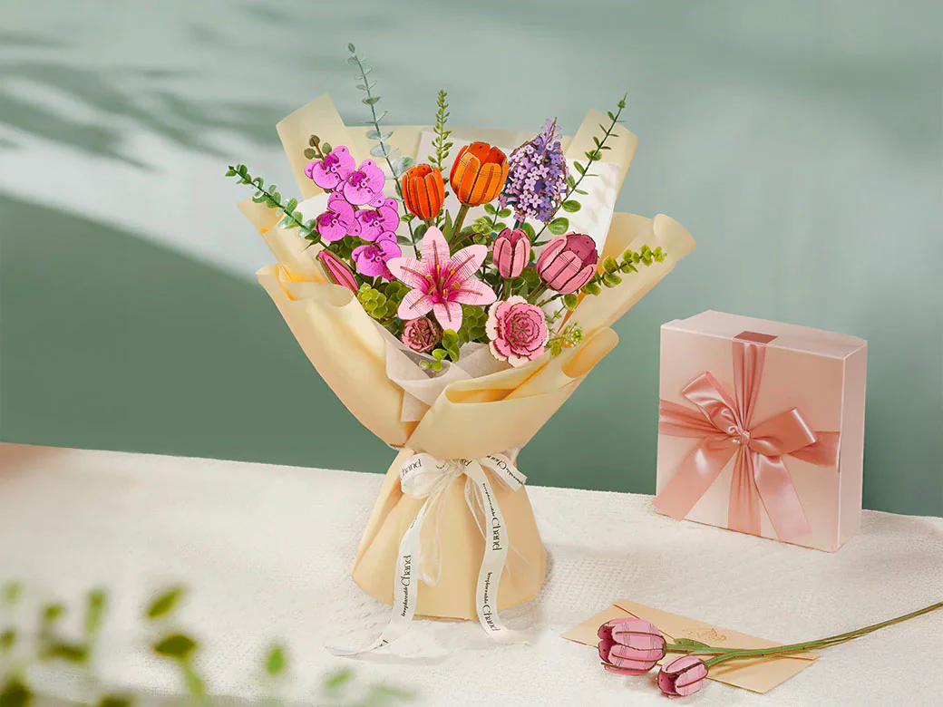 Maquette tulipe rose miniature - Rowood - Image 2