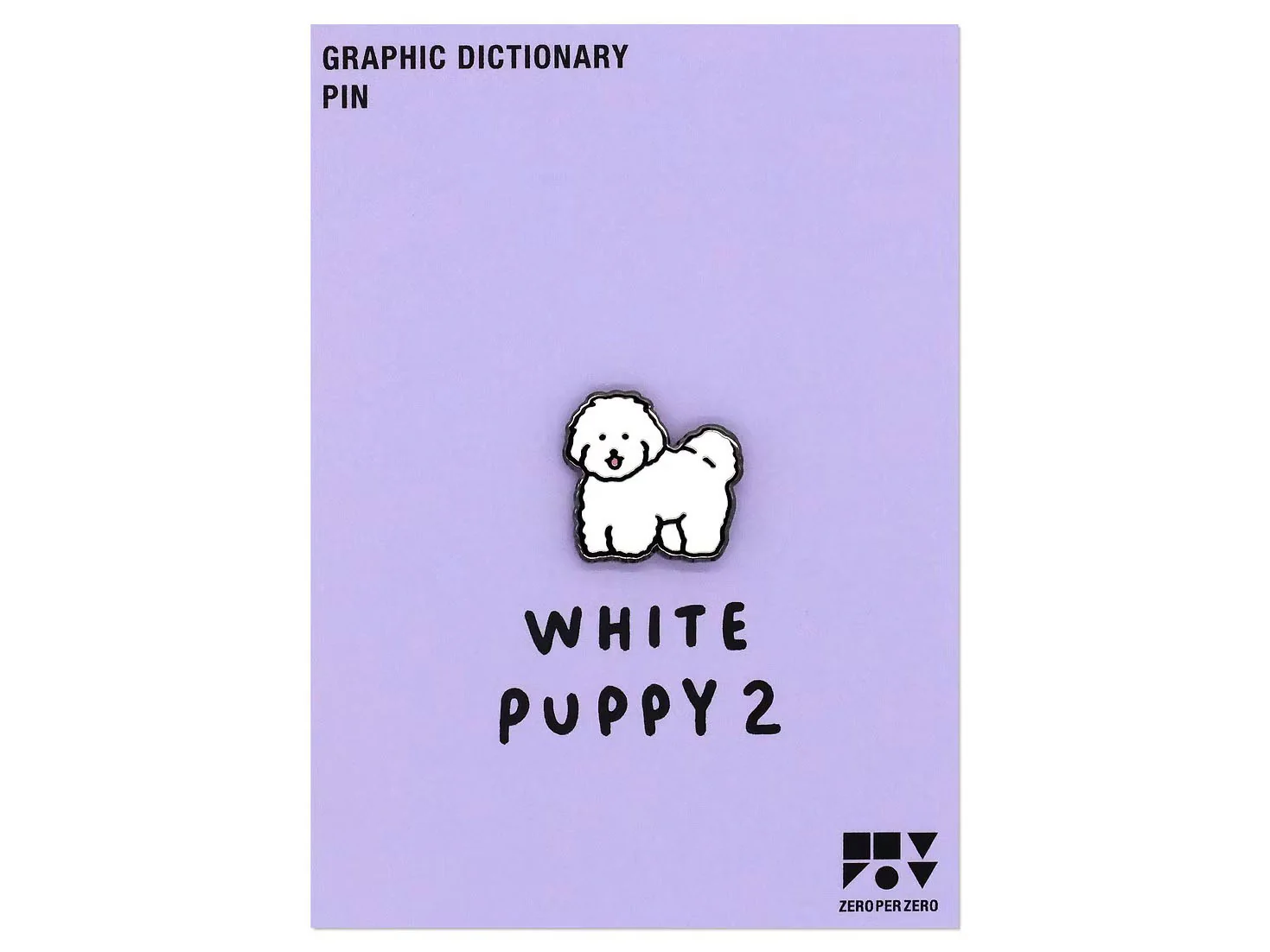 Pin's Petit chien blanc Puppy - Zero per Zero