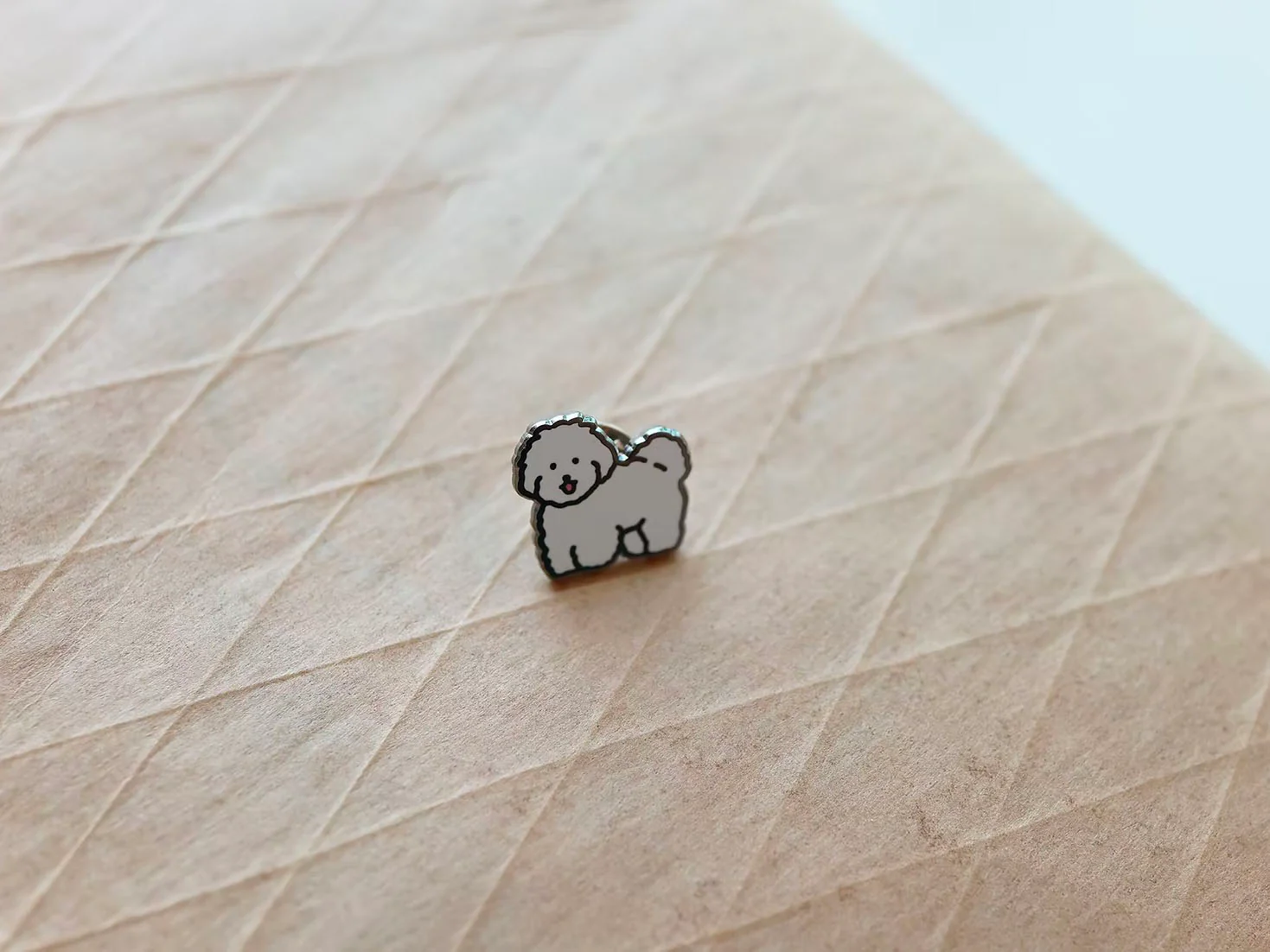 Pin's Petit chien blanc Puppy - Zero per Zero - Image 2