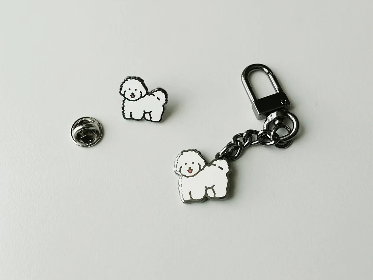 Pin's Petit chien blanc Puppy - Zero per Zero - Image 3