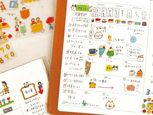 Planche de 56 stickers planner - Aliments - Image 4