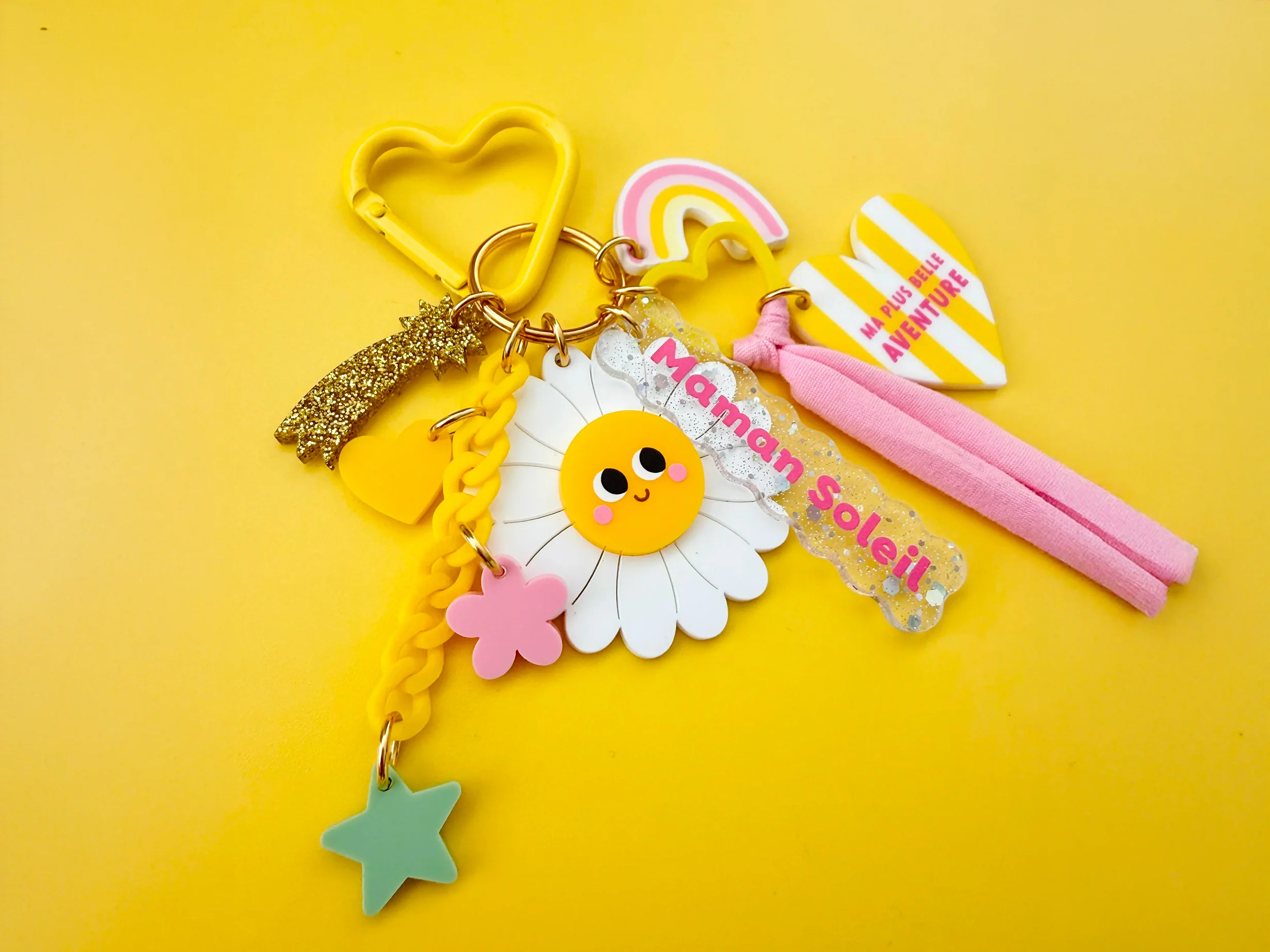 Porte-clé grigri fête des mères - Maman soleil - Image 2