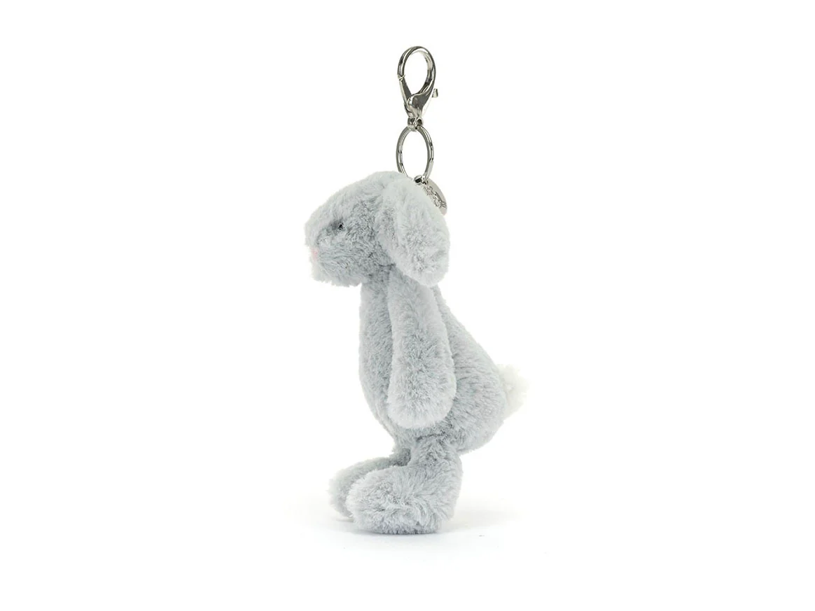 Porte-clé Lapin Bashful Silver Bag Charm - Jellycat - Image 2