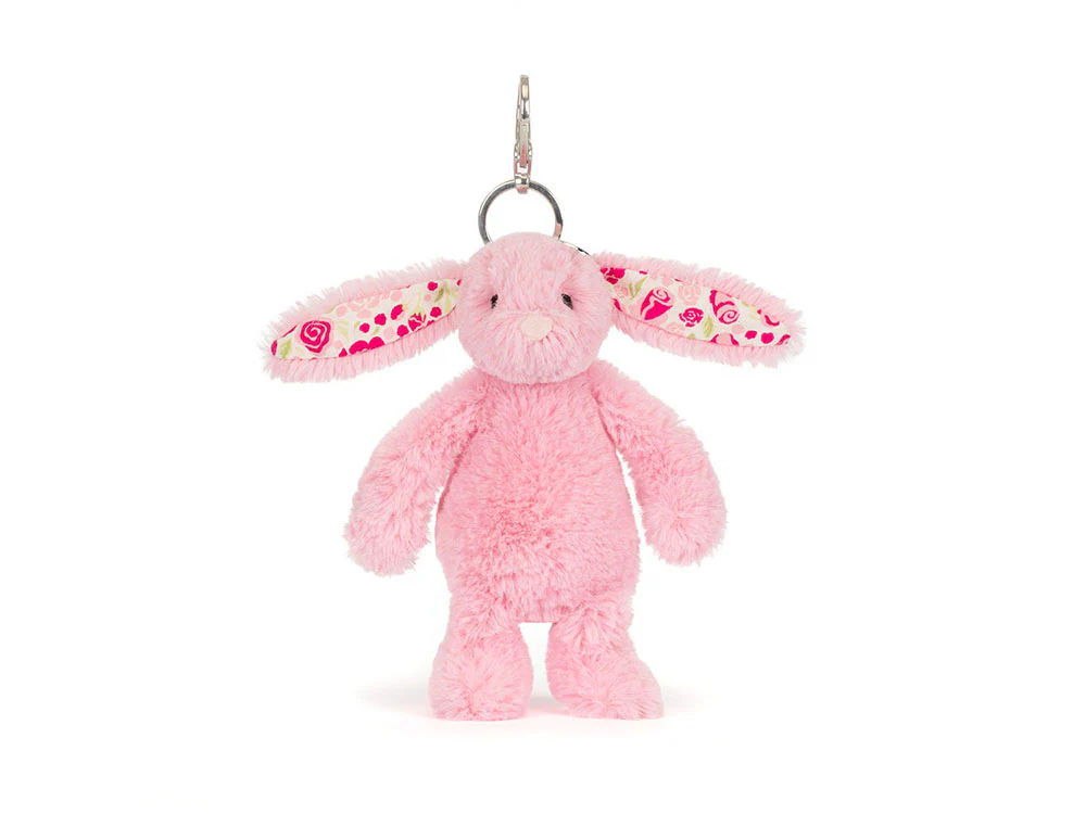 Porte clé Lapin rose blush et liberty - Jellycat