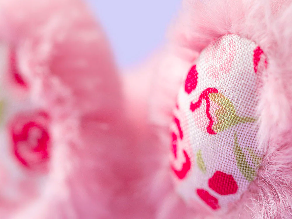 Porte clé Lapin rose blush et liberty - Jellycat - Image 5